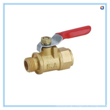 Brass Mini Gas Ball Valve with Steel Handle